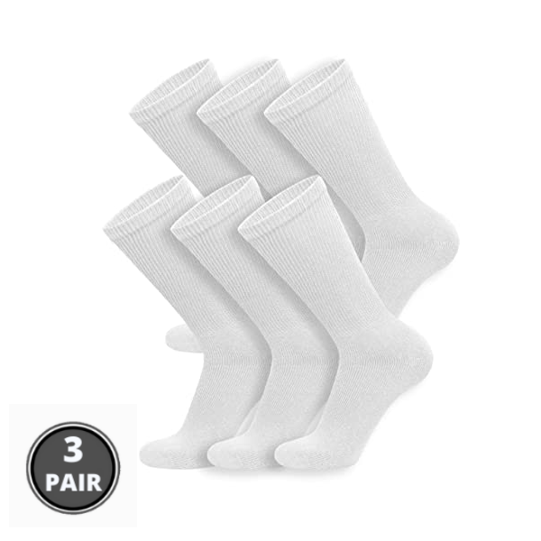 Sock Perfect™ Diabetic Triple Stretch Crew Socks - 3 Pair