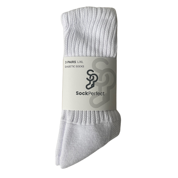 Sock Perfect™ Diabetic Triple Stretch Crew Socks - 3 Pair