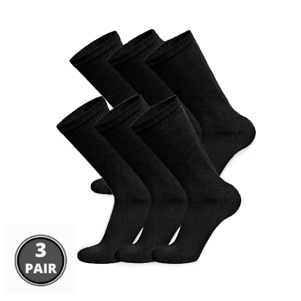 Sock Perfect™ Diabetic Triple Stretch Crew Socks (3 Pair)