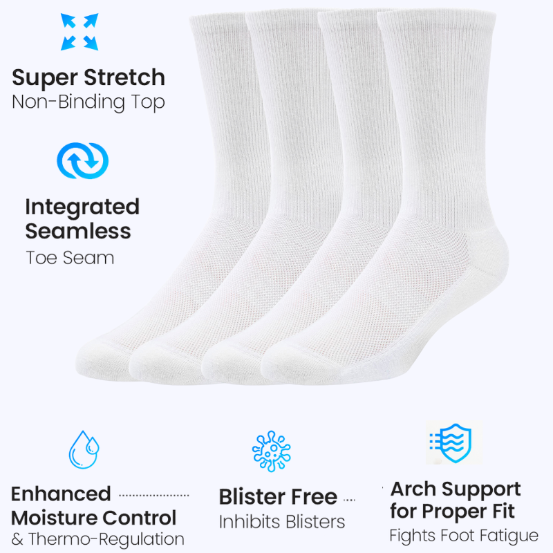 Sock Perfect™ Diabetic Crew Socks (2 Pair)